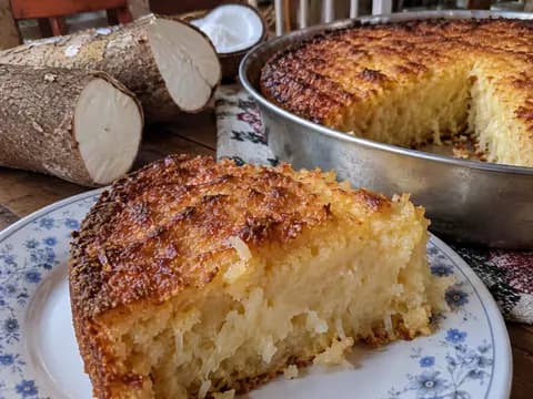 Bolo de Mandioca Cremoso