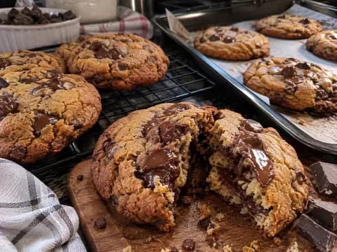Cookies de Chocolate com Casquinha Crocante