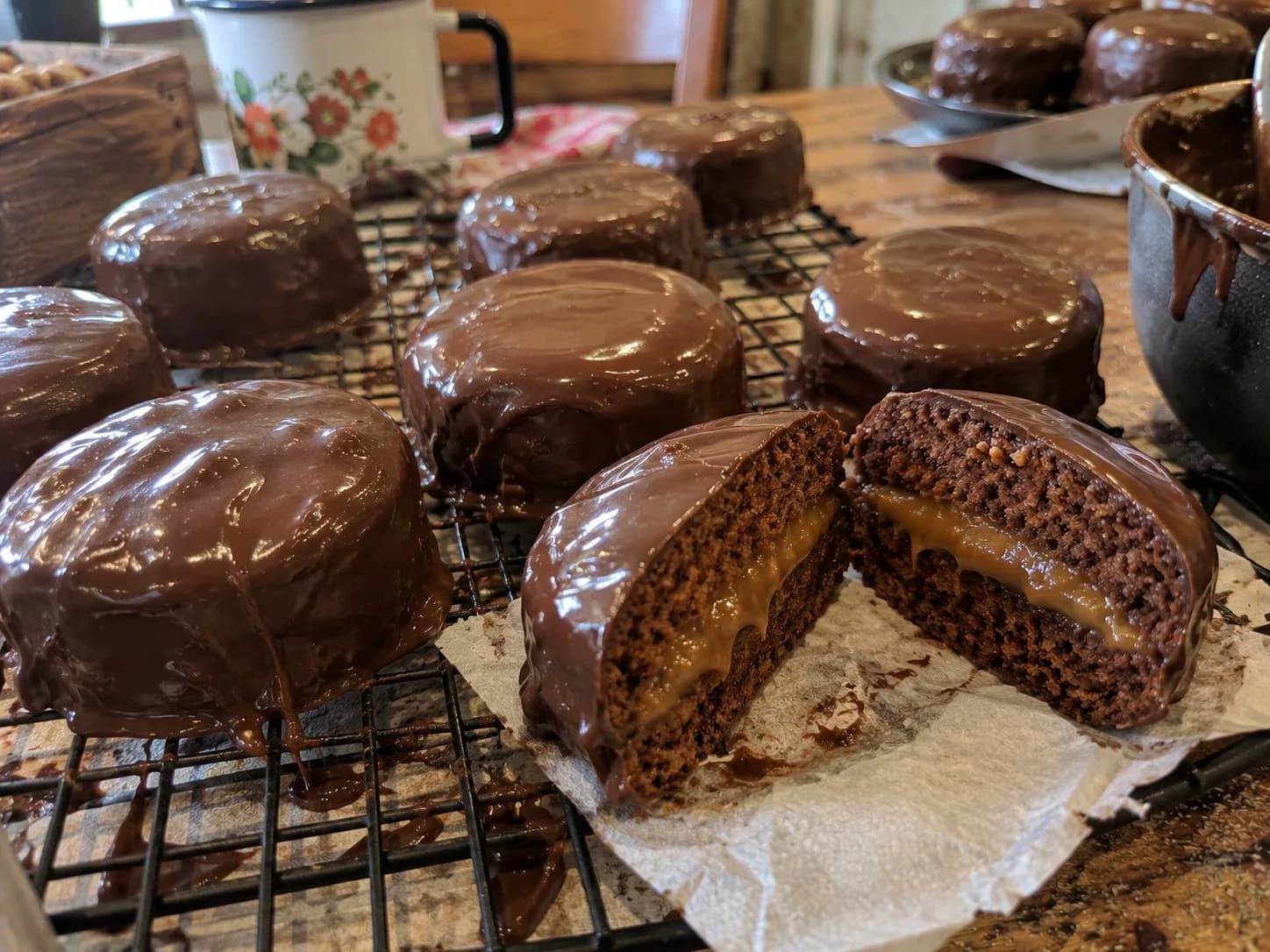 Pão de Mel com Cobertura de Chocolate